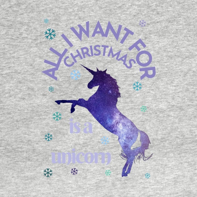 All I want for Christmas is a unicorn by LukjanovArt